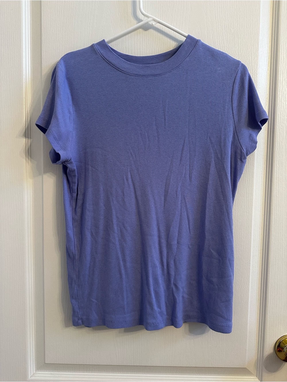 a new day lavender knit ribbed top